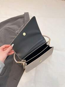 Bolso cuadrado minimalista para mujer, nueva bolsa de hombro de unicolor de moda de verano, bolso de tote casual, bolso cruzado retro