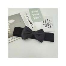 1Pc Bow Girdle For Women Butterfly Elastic Waistband Ladies Coat Dress Decorative Strap Fashion Wide Belt Female Slim Corset Halloween Summer, School Fall, Autumn, Halloween - 黑色 - 查看 6