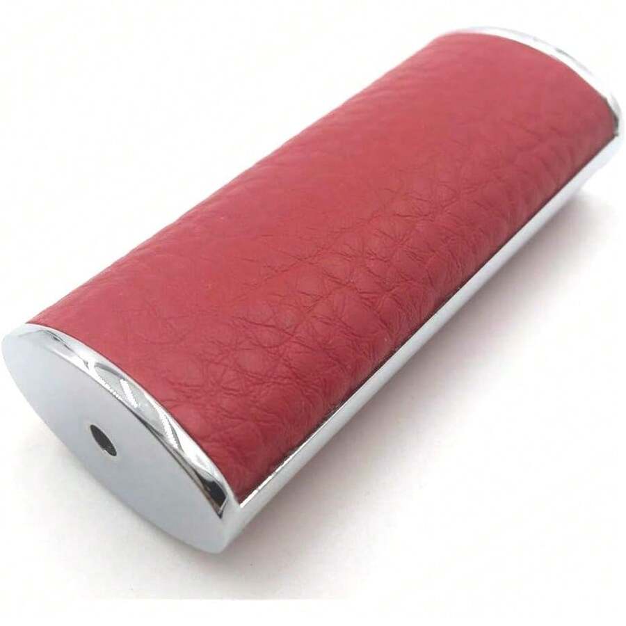 Metal Leather Lighter Cover Holder Full Size Lighter Type J6 Red - 白色 - 查看 1