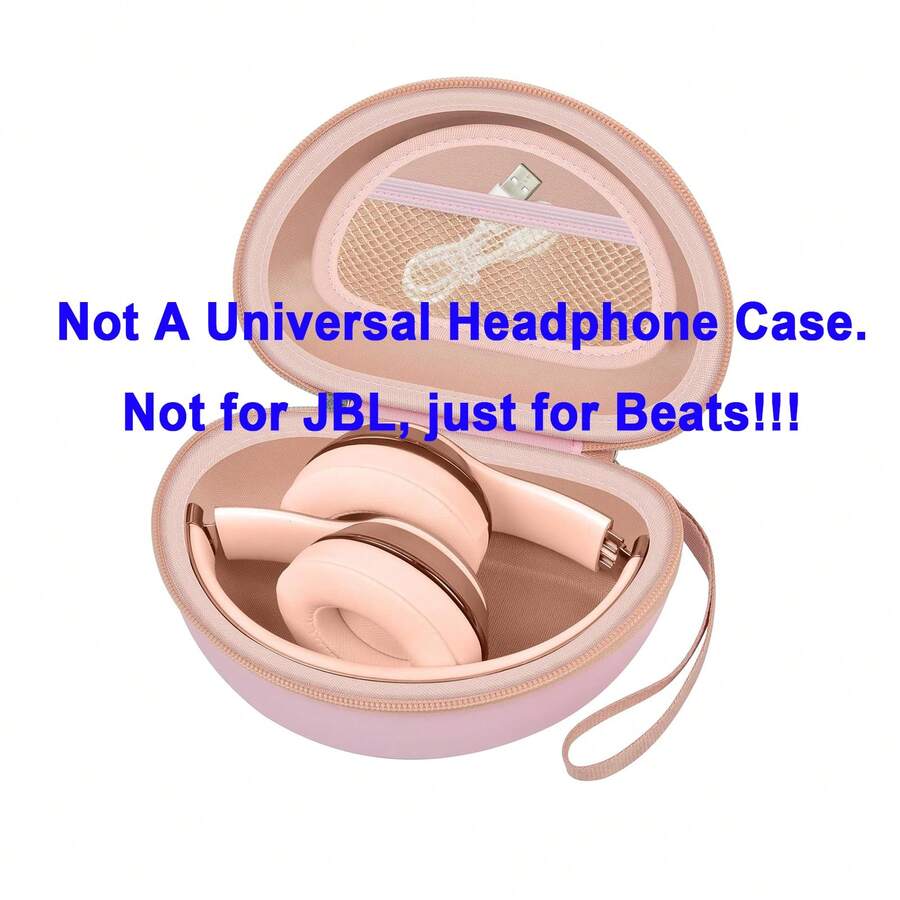 ALKOO 适用于 Be/A/T/S/ Solo 4/ Studio Pro/ Solo3/ Studio3/ Solo2/ Solo Pro 蓝牙头戴式耳机的旅行硬质便携箱（仅含包装盒） - 粉色 - 查看 1