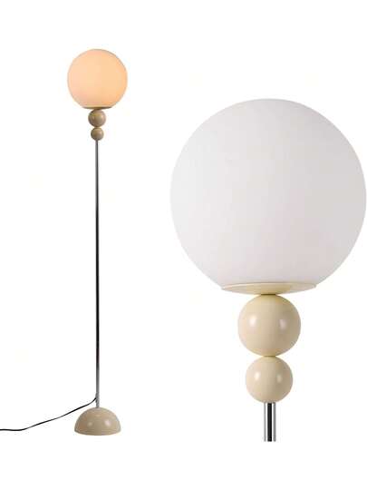 Alpinaluz "LOKE" E27 Vloer Lamp Multi Ball Opaque Wit Sphere