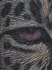 圆领长袖性感透视优雅修身长裙两件套，适合女士生日派对、休闲外出、度假、婚礼等场合，黑色春季派对 - 黑色 - 查看 7