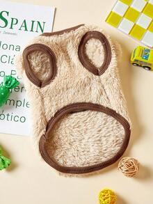 PETSIN O singură bucată O vestă de pluș pentru câini și pisici în stil japonez și coreean de pluș Ursuleț de pluș