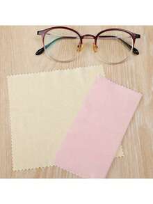 1/5/10/20 Pcs Ultra Fine Microfiber Cleaning Cloths, Suitable For Glasses, Camera Lenses, Smartphone Screens, Statues, Jewelry And Glassware. Thick And Soft, Odorless, Random Colors, Christmas Theme. - Multicolor - View 2