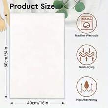 2Pcs Christmas Kitchen Towels Buffalo Plaid Dish Towels Kitchen Washing Dishes Hand Tea Towels - White - View 3