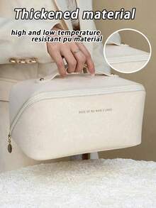 大容量防水化妆包，便携式旅行化妆品收纳包，带提手和隔层，适用于存放化妆品、洗漱用品、护肤品、个人护理用品，返校必备，假期收纳，节日礼物