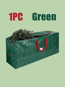 Christmas Tree Storage Bag - Fits Up To 7.5 Foot Xmas Holiday Tree, Zippered Bag, Carry Handles, Durable Waterproof Material, Protects Against Dust And Moisture, Red