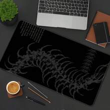 1 tấm lót chuột chơi game XXL họa tiết con rết Gothic tối màu - Tấm lót bàn lớn chống trượt bằng cao su với thiết kế vân sọc, bề mặt polyester bền chắc, phù hợp cho văn phòng và chơi game, món quà lý tưởng cho cả nam và nữ. - Nhiều màu - Xem 1