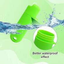 2pcs Waterproof Lighter Cover Holder, Lighters Sleeve Type J6 Outdoor Anti-Drop Protective Lid Lighters, Silicone Protector Sleeve Pack Compatible With Accessories (Light Green) - Màu xám đen - Xem 5