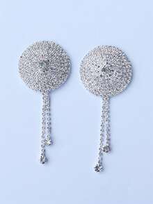 1 Stück sinnliche Grundlegende Strass Nippel Pasties, sexy Schmuckzubehör für Bräute, Hochzeiten, Strand - Verschiedenfarbig - Übersicht 8