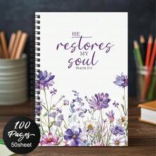 A Spiral Notebook Containing Christian Bible Verses