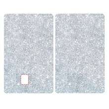 1张/2合1/4合1纯色闪亮水钻纹理PVC信用卡贴纸，银行卡保护套，防水银行卡保护套，彩色创意迷你卡贴，装饰艺术贴纸