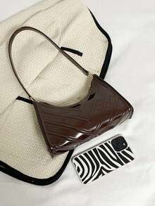 时尚百搭的人造漆皮包，适合日常使用 - 彩色 - 查看 3