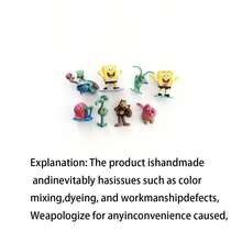 SpongeBob SquarePants Decorations For Friend's Birthday, Desktop Decor, Cake Decor, Aquarium Underwater Decor, Including Squidward, Gary The Snail And Other Character Sculptures. Suitable For Holidays, Birthdays, Birthday Gift Bags, Home Decor And Room Decoration. - Multicolor - View 8