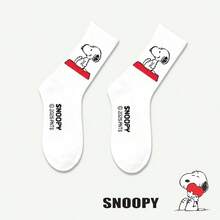 SNOOPY 1/3/5/6/10双装 史努比卡通可爱中筒袜 创意个性化秋冬时尚袜子