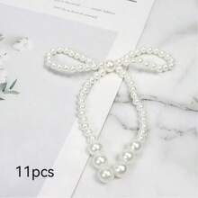 10/5 paquete de decoraciones de arco de perlas falsas, cadena de cuentas para suministros de fiesta, accesorios para arreglos florales de rosas, decoraciones para fiestas festivas y embalaje de flores DIY, decoraciones de arco de perlas para pasteles, decoraciones de arco, cuentas de embalaje de flores y suministros florales para decorar pasteles. Conjunto de decoración de pasteles románticos, adecuado para cumpleaños, aniversarios, bodas y decoraciones de otoño. - Multicolor - Ver 12