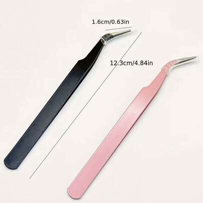 1PC Dolphin-Shaped Eyelash Tweezers - Professional Extension Grip, Alcohol-Free, Precise Application & Gentle On Lashes For Home & Professional Use