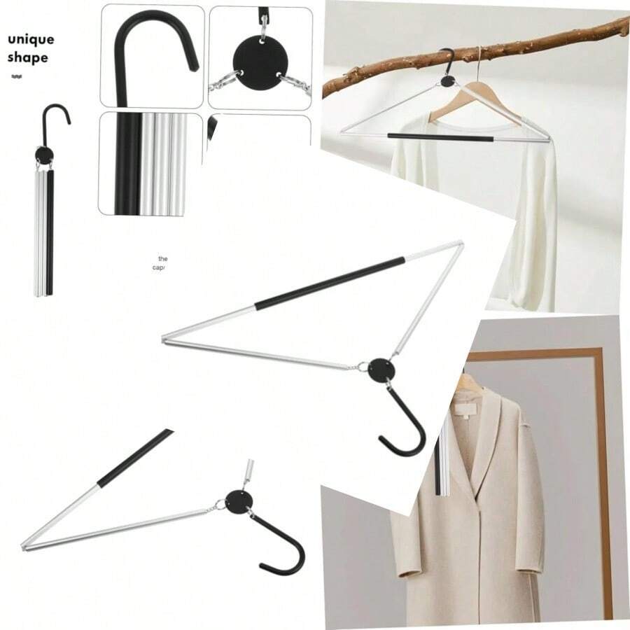 New Percha Plegable Portátil Perchases De Viaje Plegables Ahorradoras De Espacio - Pago - Ver 1