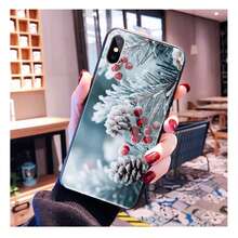 Funda de teléfono de vidrio con copo de nieve de Navidad de invierno compatible con  17 Pro Max Air 17 16 15 14 13 Pro Max 15 16 Pro 15Plus, funda compatible con  17, funda de  17 Pro, funda de  17 Pro Max - BL259220159 - Ver 5