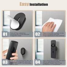 2/4 pièces Support mural magnétique pour télécommande, auto-adhésif, en plastique, léger, sans alimentation électrique, autonome, espace de rangement convenant aux télécommandes de télévision, de ventilateur et de climatiseur. Compatible avec Noël et Halloween. Organisateur de bureau et de tiroir. Pour le rangement à la maison. - Multicolore - Voir 11