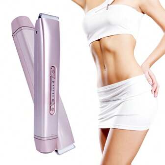 LARGNER Women's Electric Dual-Head Shaver, Women's Bikini Trimmer, Waterproof Rechargeable Shaver Body Hair Trimmer Wet & Dry Use