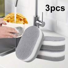 10/20/30 件装多功能三层可重复使用海绵清洁垫，防刮擦海绵，适用于锅、锅、碗、厨房清洁工具 - 彩色 - 查看 14