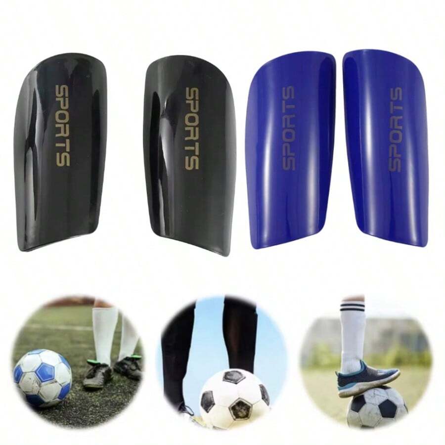 1 Pair Soccer Shin Guards, Durable Anti-Collision, Soccer Match Sports Shin Protection, Fits Calf, Unisex - SPORTS - View 1