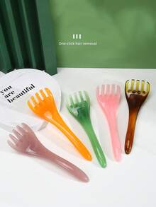 3pcs /Set Of Facial Massage Tools, Imitation Lamb Horn Scraping Board, Pull Rod, Facial Specific Resin Meridian Massage Stick, Facial Scraping Board, Universal Scraping, Facial Scraping Board, Stretching Rod, Facial, Neck, And Eye Beauty Salon Full Body Scraping Tablets, Nose Scraper, Nose Beauty, Acupoint Pointing, Facial Massage, Lifting Nose Bridge, Pulling Meridians And Acupoints, Facial Stretching Rod, Scraping Board - Multicolor - View 12