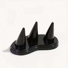 1个心形塑料戒指展示架，3D锥形首饰收纳架，适用于戒指、耳环、项链 - 彩色 - 查看 5