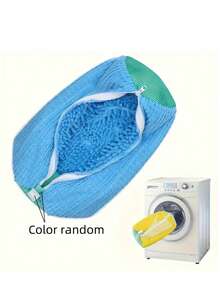 Slouchy Shoe Wash Bag - Durable, Reusable Sports Shoe Cleaning Bag With Soft Brush And Mesh, Anti-Deformation, 4 Color Options, Machine Washable, Laundry Bag | Casual Style | Polyester Bag, Shoe Bag, Sneaker Laundry Protector For Travel, Gym, Dorm, Back To School Essentials, Weekend Getaways, Outdoor Activities, Athletic Shoe Care, Breathable Mesh Ventilation, Easy Maintenance, Lightweight Packable Design, Gift-Ready Holiday Stocking Stuffer For Christmas, Thanksgiving Host Prep, Halloween Costume Accessory, Post-Workout Odor Control, Shoe Storage Organizer For Closet, Lint-Resistant, Protects Shape During Wash Cycles, Ideal For Sneakerheads, Runners, Sports Teams, Everyday Casual Footwear Care - Multicolor - View 16