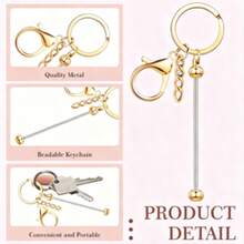 DIY Keychain, Phone Case, Earphone Case Pendant, Fashionable Gradient Colorful Metal Keychain, Personalized Removable Bag Charm And Phone Strap Accessory For Women Girls Teens, Customizable Craft Supplies For DIY Gifts, Ombre Iridescent Key Ring For Back To School Parties Halloween Christmas Stocking Fillers Birthday Bridal Party Favors Travel Everyday Use Stylish Minimalist Modern Accessory For Purses Keys Phones Cute Charm