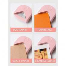 1pc Paper Corner Rounder - R4 4mm Corner Cutter Punch Tool,Corner Rounder R4 Corner Punch, Portable Paper Trimmer Cutter For Laminated Cards, Cardstock, Scrapbooking,Photo Card Making, Paper Cutting DIY Crafts Puncher For Office, School Christmas For Holiday Gift Giving - 粉色 - 查看 2