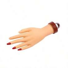 Silicone Nail Practice Hand, Flexible Lifelike Hand Model For Acrylic/Gel Nail Art Training, With Non-Slip Base, Ideal For Nail Students, Beginners And Salon Trainees, Great Christmas And Graduation Gift, 360° Rotatable Wrist, Detachable Fingers - Multicolor - View 5