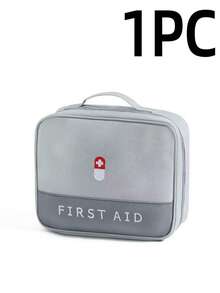 1pc Outdoor Travel Office Carry Large Capacity First Aid Kit, Storage Bag, Portable Medicine Box, Medicine And Pill Storage Container With Pill Pattern, Medicine Bag, Zipper Bag, Y2K Aesthetic Box, Storage Box, Cosmetic Travel Bag, Toiletry Box, Multifunctional Bag, Gift