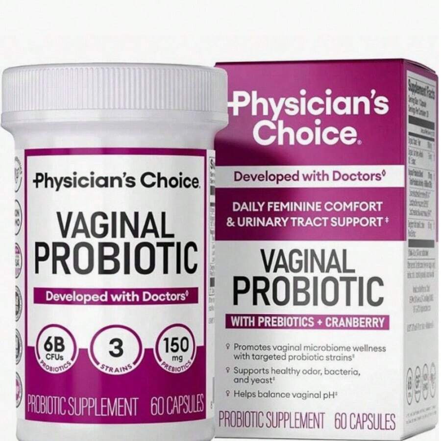 Physician's Choice Vaginal Probiotic - Odor Control, PH Balance & Daily Feminine Health Support With Cranberry And Prebiotics For Women - 1 gói - Xem 1