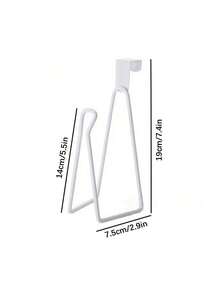 1入/2入/3入組壁掛式衛生紙架，浴室衛生紙卷掛架附粘貼膠帶 - 白色 - 查看 7