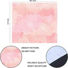 XZGB Tapestry Colorful Abstract Light Pink Blush Coral Digital Watercolor Color Home Decor Wall Hanging Living Room Bedroom Dorm 50x60 Inches - 50Lx60W - View 2