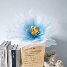 Flores artificiales de peonía de gasa de 75 cm de diámetro, flores gigantes hechas a mano para decoración de boda, hogar y escenario, accesorios para fotos - Multicolor - Ver 23