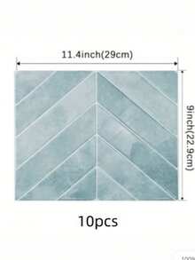 1/10/20pcs 11.4" X 9" Peel And Stick Wallpaper - 2D Soft Gel Self-Adhesive Flexible Waterproof Tile For Kitchen, Bathroom, Easy To Clean Wall And Shower Tile. Home Decor, Holiday Decor. - Multicolor - View 5