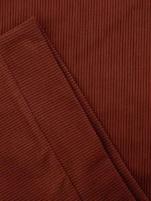 Men's Contrast Color Button Half Placket Long Sleeve Casual Loose Polo Shirt, Spring/Autumn - Red Violet - View 6