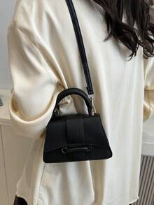 Bag Women's New 2025 Pu Niche Crossbody Bag This Year's Popular One-Shoulder Handbag Premium Crossbody Bag Bag Women's 2025New Summer Y2K Hottie Niche Mini Chain Bag - Black - View 3