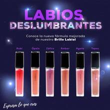 brillo labial ULTRA PIGMENTACION de dia y noche, innovador ENVASE con luz y espejo de acabado luminoso. Formula LIGERA Y NO PEGAJOSA - zafiro - Ver 5
