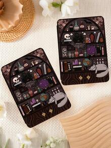 1 pieza Funda protectora para Kindle con diseño de gato estantería, apta para Kindle Paperwhite 11th Gen (2021) / Kindle Paperwhite 12th Gen (2024) / Kindle (11th Gen - 2024 Release) / Kindle Colorsoft Signature Edition, compatible con activación/suspensión automática, regalo de vuelta a clases - Cubierta de protección del conocimiento - Multicolor - Ver 10