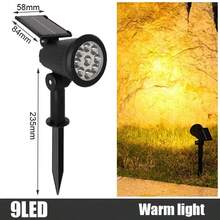 1/2pcs Outdoor Solar Garden Waterproof Lawn Light Super Bnight Bightnes Adjustable Lamp With Ground Plug For 0utdor Garden Yard House Path Landscape Lighting - Multicolor - View 11