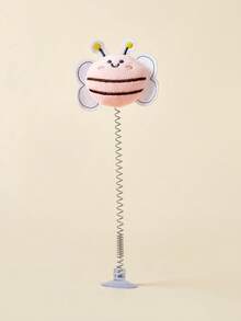 PETSIN 1 件猫玩具蜜蜂形状互动魔杖,陪伴猫咪玩耍,最好用粘合剂粘在玻璃上,以获得更多功能,如果吸盘失去抓力,建议清洗以达到最佳使用效果 - 彩色 - 查看 13