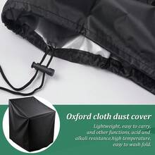 Outdoor Dust Cover, Furniture Cover, Sofa Cover, Sun Protection Cover For Patio, Black, Suitable For Indoor Household Chairs, Outdoor Garden Chair Protection - Black - View 8