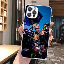 Funda de teléfono suave Fabio Quartararo Moto NO.20 compatible con  16 15 14 13 12 11 Pro Max 16E X XR XS 7 Plus 8 + SE patrón personalizado, compatible con funda de  17, funda de  17 Pro, funda de  17 Pro Max - 3 - Ver 7