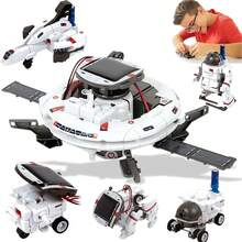 6合1 DIY太阳能机器人拼装套装 - STEM教育科学玩具（3种颜色），8-12岁男孩女孩的完美生日/节日礼物