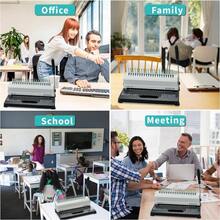 Binditek Binding Machine 19-Hole 450 Sheets Comb Binder Machines With 100 PCS 1/2" Comb Spines For Letter Size A5 Or Smaller Sizes - ECO12COMBS - 查看 6