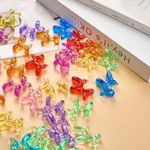 30pcs Mini Crystal Dog Balloons, DIY Handmade Decorations, Mother's Day Gift For Boyfriend/Girlfriend, Creative Art Sculpture, Cute Decor Ornament For Home Entrance, TV Cabinet, Living Room, Owl Resin Craft, Bar/Cafe Counter, Micro Landscape, Office Desk - Multicolor - View 3